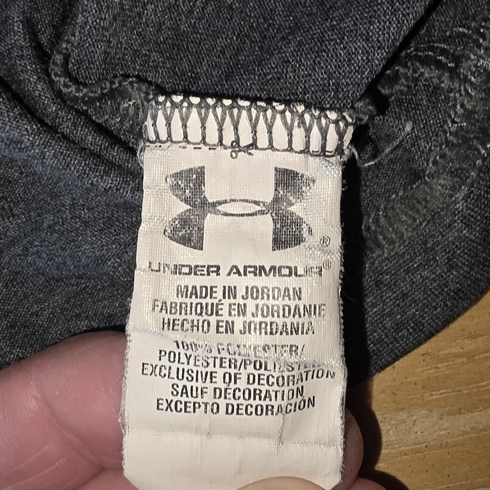 Under Armour Heathered Purple and Charcoal V-Neck Tees (35T) - Picture 5 of 15